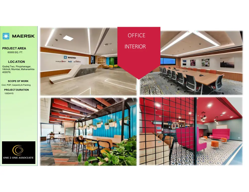 Large-scale office interior