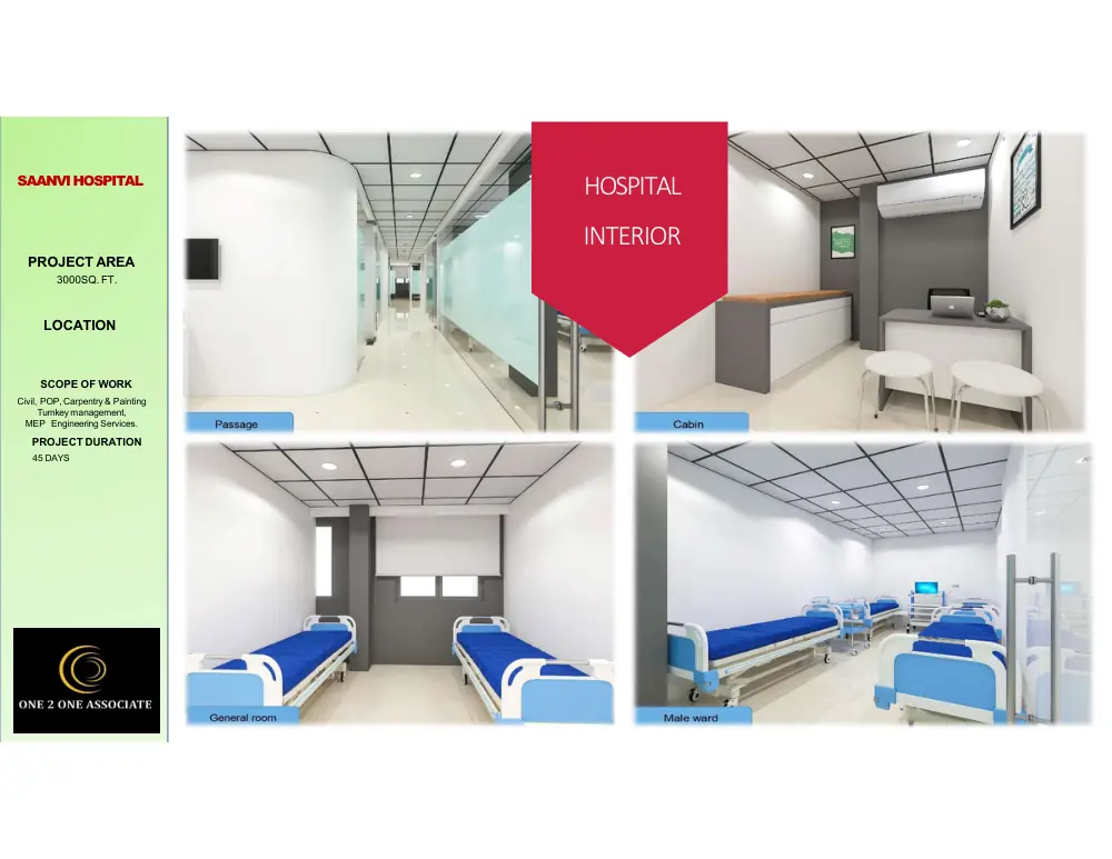 Healthcare interior showcase scene